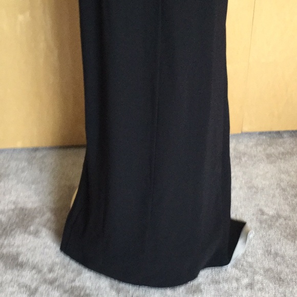 HALSTONHigh Neck Drape Gown with Ruching - Picture 6 of 8